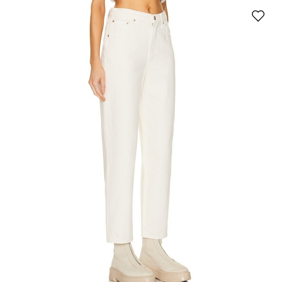 Mother Jeans Snacks! High Waisted Double Stack Ankle In Grab-n-go Natural 29 - Picture 3 of 13